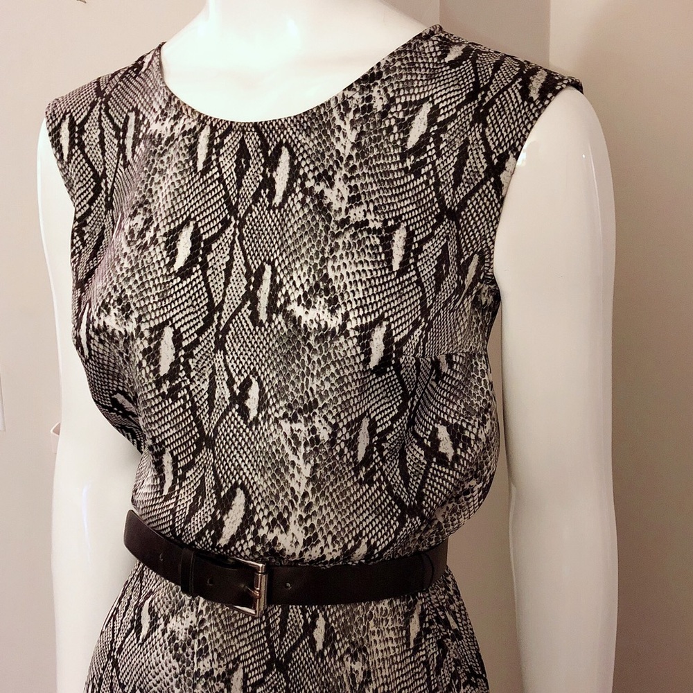 Michael Kors Python Print Pleated Maxi
